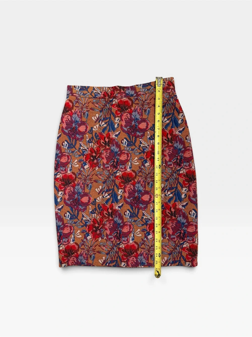 Anthropologie Maeve Golden Bliss Pencil Skirt